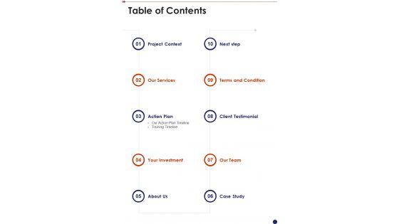Table_Of_Contents_Security_And_Safety_System_Proposal_One_Pager_Sample_Example_Document_Slide_1.jpg
