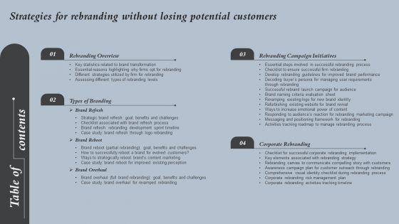 Table_Of_Contents_Strategies_For_Rebranding_Without_Losing_Potential_Customers_Icons_PDF_Slide_1.jpg
