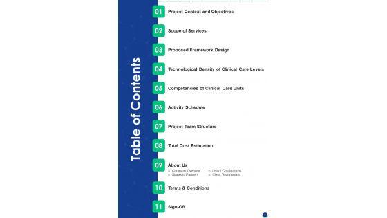 Table_Of_Contents_Wireless_Healthcare_Devices_Proposal_One_Pager_Sample_Example_Document_Slide_1.jpg