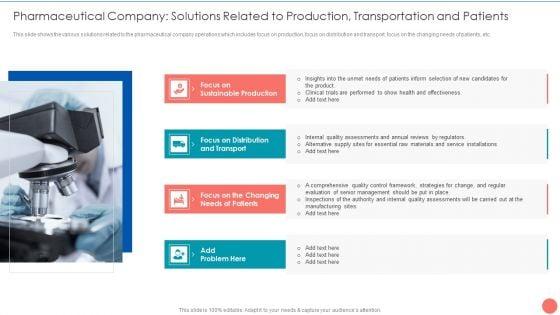 Tactics_To_Achieve_Sustainability_Pharmaceutical_Company_Solutions_Related_To_Production_Transportation_Graphics_PDF_Slide_1.jpg