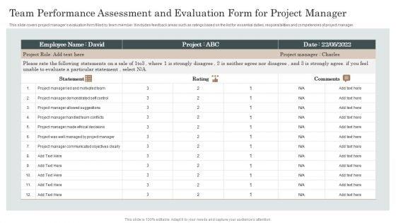 Team_Performance_Assessment_And_Evaluation_Form_For_Project_Manager_Rules_PDF_Slide_1.jpg
