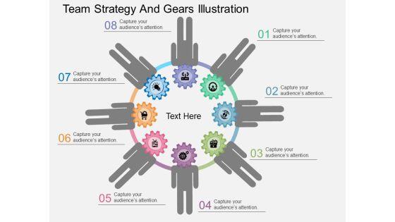 Team Strategy And Gears Illustration Powerpoint Template Team Strategy And Gears Illustration Powerpoint Template