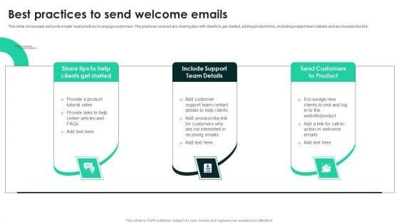 Techniques_To_Enhance_User_Onboarding_Journey_Best_Practices_To_Send_Welcome_Emails_Brochure_PDF_Slide_1.jpg
