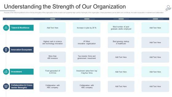 Telehealth_Venture_Capitalist_Funding_Elevator_Understanding_The_Strength_Of_Our_Organization_Graphics_PDF_Slide_1.jpg