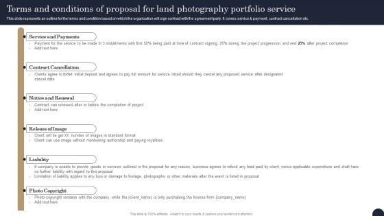 Terms_And_Conditions_Of_Proposal_For_Land_Photography_Portfolio_Service_Professional_PDF_Slide_1.jpg