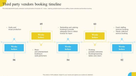 Third_Party_Vendors_Booking_Timeline_Activities_For_Successful_Launch_Event_Summary_PDF_Slide_1.jpg