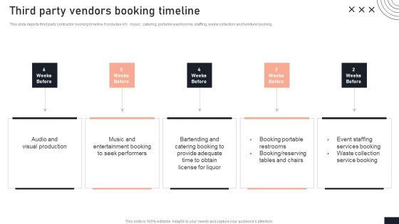 Third_Party_Vendors_Booking_Timeline_Stakeholder_Engagement_Plan_For_Launch_Event_Summary_PDF_Slide_1.jpg