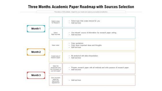 Three_Months_Academic_Paper_Roadmap_With_Sources_Selection_Designs_Slide_1.jpg