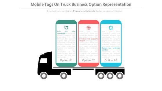 Three_Options_Tags_On_Truck_For_Business_Powerpoint_Slides_1.jpg