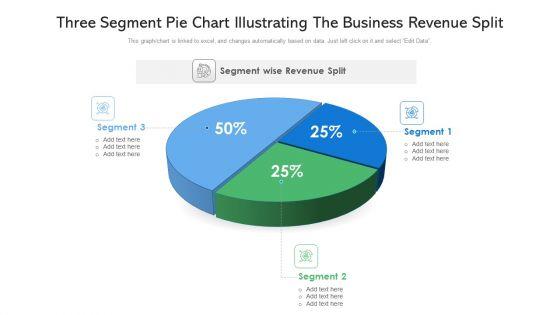 Three_Segment_Pie_Chart_Illustrating_The_Business_Revenue_Split_Ppt_PowerPoint_Presentation_Gallery_Summary_PDF_Slide_1.jpg