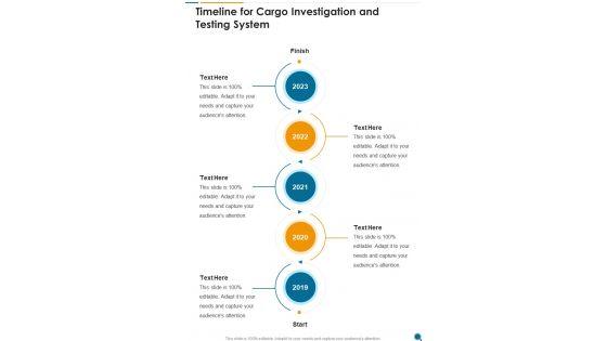 Timeline_For_Cargo_Investigation_And_Testing_System_One_Pager_Sample_Example_Document_Slide_1.jpg