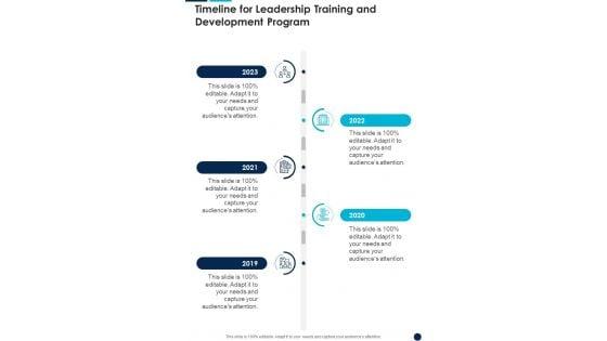 Timeline_For_Leadership_Training_And_Development_Program_One_Pager_Sample_Example_Document_Slide_1.jpg