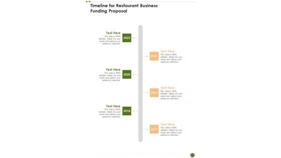 Timeline_For_Restaurant_Business_Funding_Proposal_One_Pager_Sample_Example_Document_Slide_1.jpg