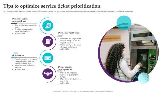 Tips To Optimize Service Ticket Prioritization Mockup PDF Tips To Optimize Service Ticket Prioritization Mockup PDF