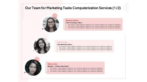 Transforming_Marketing_Services_Through_Automation_Our_Team_For_Marketing_Tasks_Computerization_Services_Teamwork_Summary_PDF_Slide_1.jpg