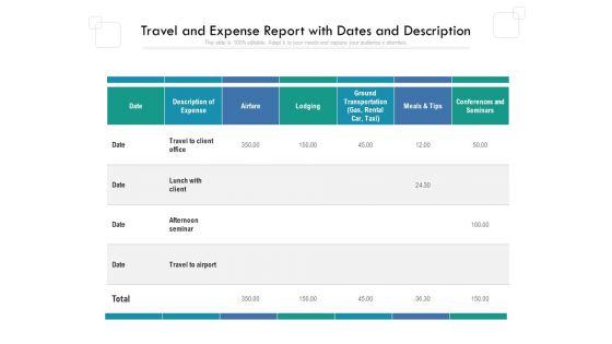 Travel_And_Expense_Report_With_Dates_And_Description_Ppt_PowerPoint_Presentation_File_Background_Designs_PDF_Slide_1.jpg