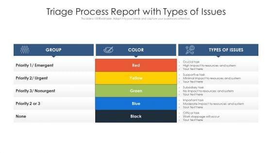 Triage_Process_Report_With_Types_Of_Issues_Ppt_PowerPoint_Presentation_Diagram_Ppt_PDF_Slide_1.jpg