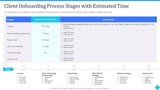 User Development Client Onboarding Process Stages With Estimated Time Designs PDF User Development Client Onboarding Process Stages With Estimated Time Designs PDF