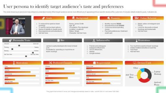 User Persona To Identify Target Audiences Taste And Preferences Mockup PDF User Persona To Identify Target Audiences Taste And Preferences Mockup PDF