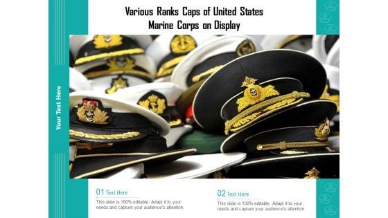 Various_Ranks_Caps_Of_United_States_Marine_Corps_On_Display_Ppt_PowerPoint_Presentation_Deck_PDF_Slide_1.jpg