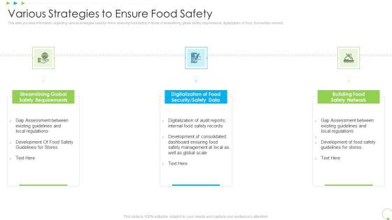 Various Strategies To Ensure Food Safety Uplift Food Production Company Quality Standards Structure PDF Various Strategies To Ensure Food Safety Uplift Food Production Company Quality Standards Structure PDF