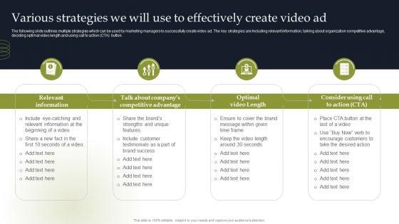Various_Strategies_We_Will_Use_To_Effectively_Create_Video_Ad_Designs_PDF_Slide_1.jpg