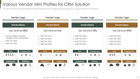 Various_Vendor_Mini_Profiles_For_CRM_Solution_Strategies_Improve_Customer_Diagrams_PDF_Slide_1.jpg