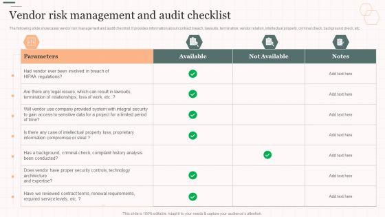 Vendor_Risk_Management_And_Audit_Checklist_Vendor_Management_Strategies_Topics_PDF_Slide_1.jpg