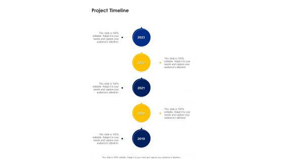 Visual Designing Freelancing Proposal Project Timeline One Pager Sample Example Document Visual Designing Freelancing Proposal Project Timeline One Pager Sample Example Document