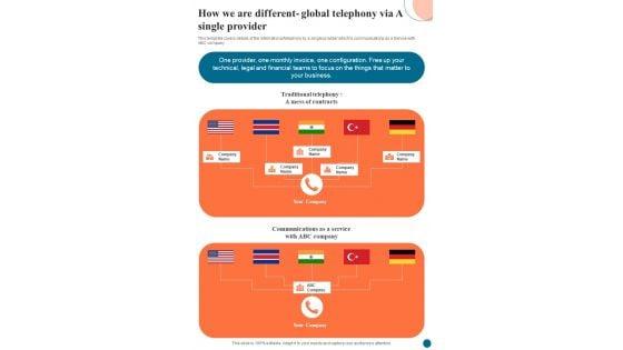 Voice_Over_Internet_Protocol_Infrastructure_How_We_Are_Different_Global_Telephony_One_Pager_Sample_Example_Document_Slide_1.jpg