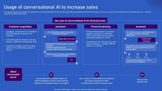 Ways_Artificial_Intelligence_Is_Transforming_Finance_Sector_Usage_Of_Conversational_AI_To_Increase_Sales_Diagrams_PDF_Slide_1.jpg