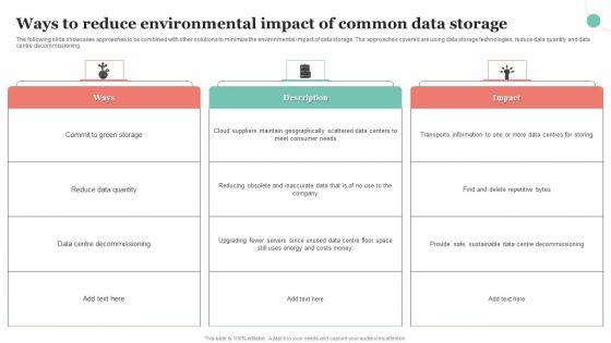 Ways_To_Reduce_Environmental_Impact_Of_Common_Data_Storage_Ppt_Show_Ideas_PDF_Slide_1.jpg