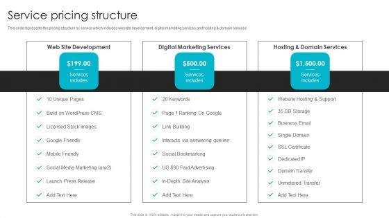 Web Design Company Overview Service Pricing Structure Pictures PDF Web Design Company Overview Service Pricing Structure Pictures PDF
