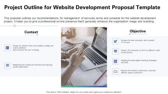 Web Redesign Project Outline For Website Development Proposal Template Ppt Styles Inspiration PDF Web Redesign Project Outline For Website Development Proposal Template Ppt Styles Inspiration PDF