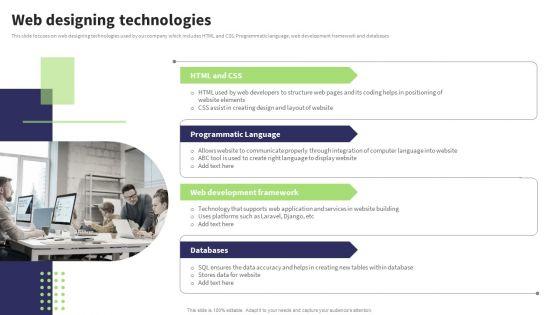Website Design And Development Services Company Profile Web Designing Technologies Formats PDF Website Design And Development Services Company Profile Web Designing Technologies Formats PDF