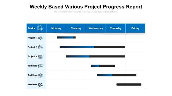 Weekly_Based_Various_Project_Progress_Report_Ppt_PowerPoint_Presentation_Gallery_Introduction_PDF_Slide_1.jpg