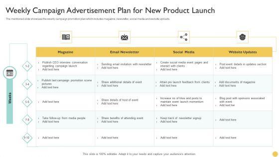Weekly_Campaign_Advertisement_Plan_For_New_Product_Launch_Professional_PDF_Slide_1.jpg