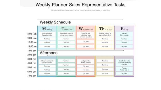 Weekly_Planner_Sales_Representative_Tasks_Ppt_PowerPoint_Presentation_File_Examples_PDF_Slide_1.jpg