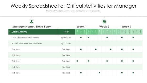 Weekly_Spreadsheet_Of_Critical_Activities_For_Manager_Ppt_PowerPoint_Presentation_File_Show_PDF_Slide_1.jpg