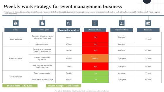 Weekly_Work_Strategy_For_Event_Management_Business_Formats_PDF_Slide_1.jpg