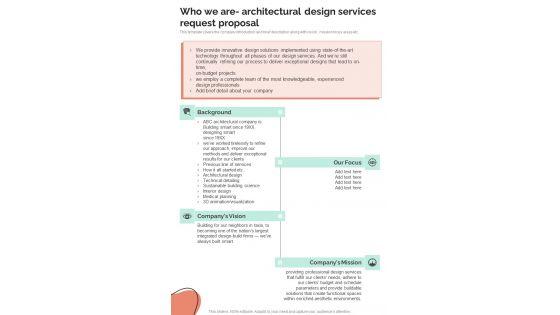 Who_We_Are_Architectural_Design_Services_Request_Proposal_One_Pager_Sample_Example_Document_Slide_1.jpg