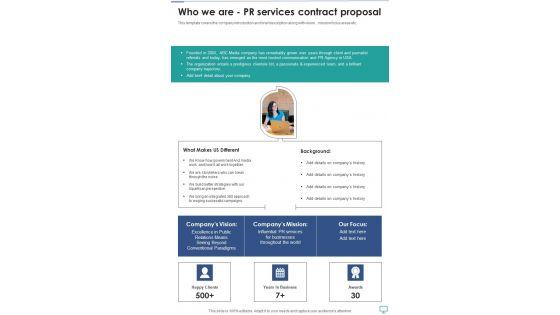 Who_We_Are_Pr_Services_Contract_Proposal_One_Pager_Sample_Example_Document_Slide_1.jpg