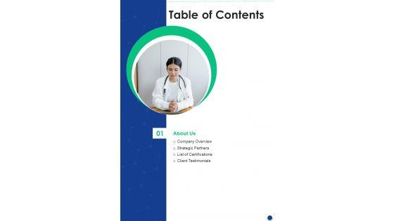 Wireless_Healthcare_Devices_Proposal_Table_Of_Contents_One_Pager_Sample_Example_Document_Slide_1.jpg