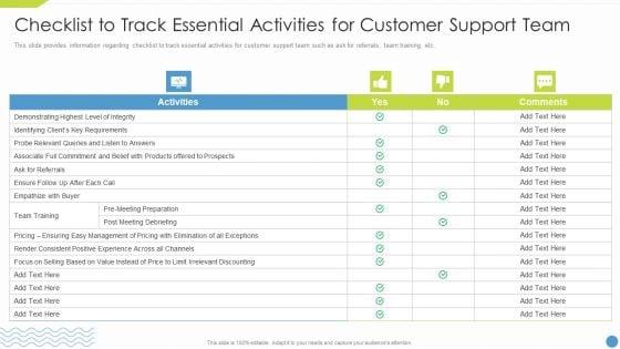 Workforce_Upskilling_Playbook_Checklist_To_Track_Essential_Activities_For_Customer_Support_Team_Demonstration_PDF_Slide_1.jpg