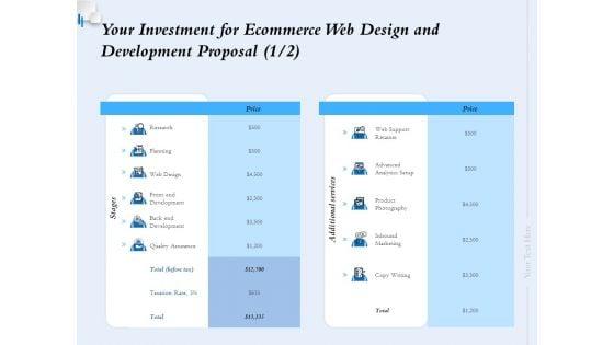 Your_Investment_For_Ecommerce_Web_Design_And_Development_Proposal_Ppt_Ideas_Diagrams_PDF_Slide_1.jpg