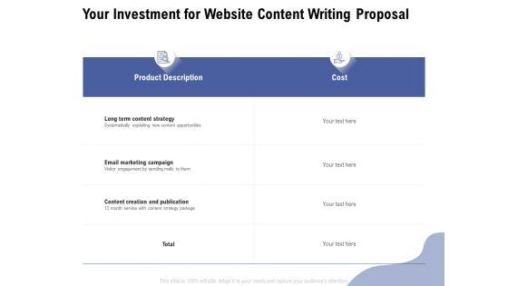 Your_Investment_For_Website_Content_Writing_Proposal_Ppt_Professional_Topics_PDF_Slide_1.jpg
