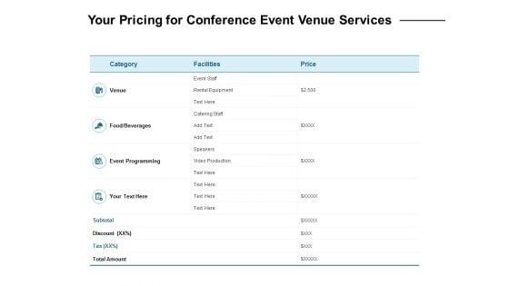 Your_Pricing_For_Conference_Event_Venue_Services_Ppt_PowerPoint_Presentation_Portfolio_Graphics_Pictures_Slide_1.jpg