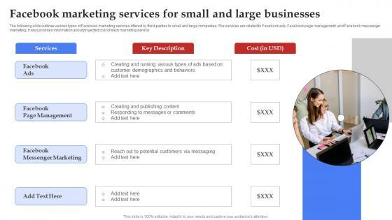 A36 Facebook Marketing Services For Small And Large Businesses Strategy SS V A36 Facebook Marketing Services For Small And Large Businesses Strategy SS V