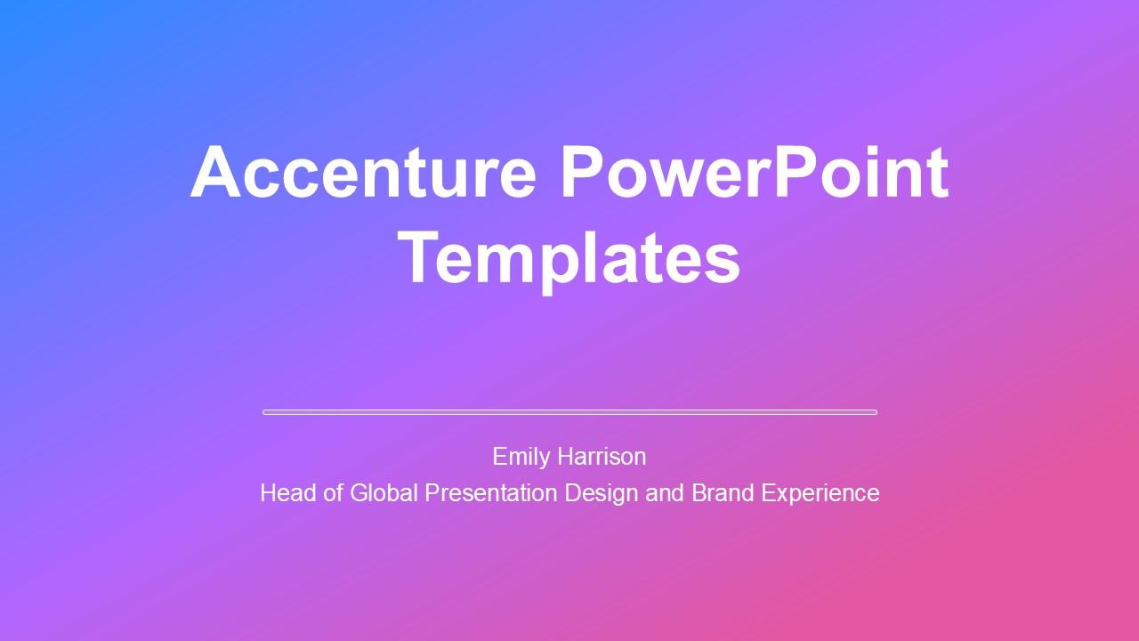 Accenture PowerPoint Templates PPT Outline VM