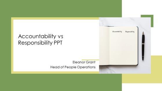Accountability Vs Responsibility PPT PowerPoint VM